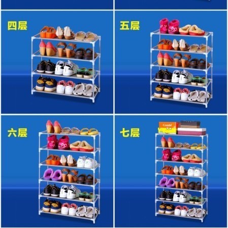 庆诺牌简易组装鞋架 防尘无纺布5层鞋架鞋柜 带隔层 招商代理