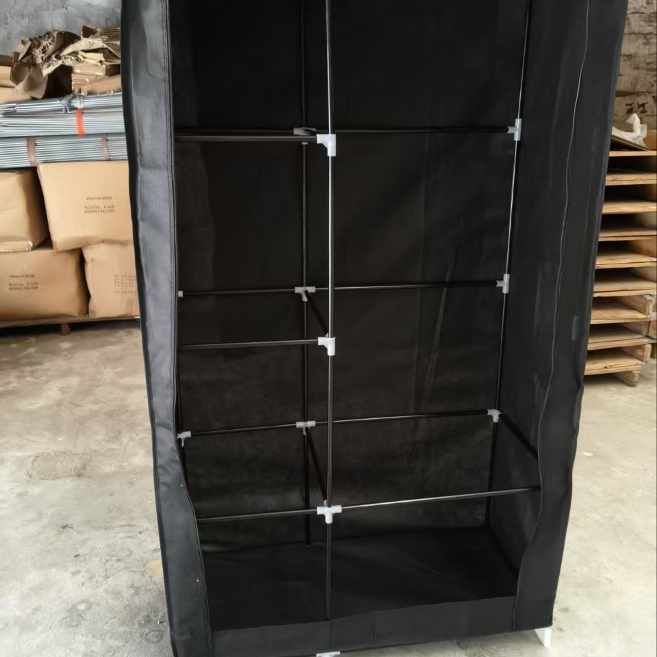 简易衣柜家用卧室结实防尘耐用加粗加固加厚组装布衣柜出租房公寓