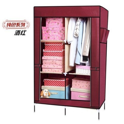 厂家直销简易衣柜 无纺布衣柜 折叠衣柜 简易家具 特价批发
