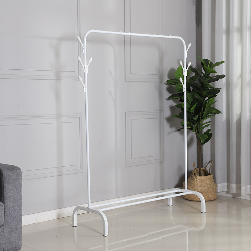 厂家室内防风款单杆落地式晾衣架嗮衣架阳台衣帽架简约款